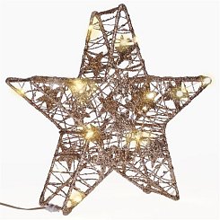 Svítící vánoční hvězda Glitter s LED, Solight