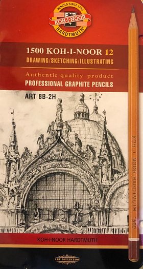 Grafické tužky - sada 12 ks, 1502