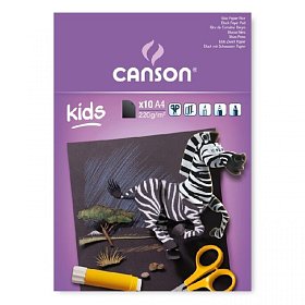 Černý papír v bloku, Canson