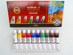 Akrylové barvy Acrylic, 10x16 ml