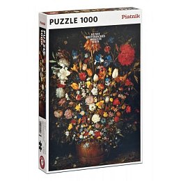 Puzzle Brueghel - Květiny v dřevěné váze