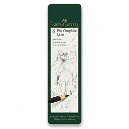 Matné grafitové tužky Pitt Graphite Matt, Faber-Castell