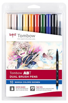 Sada fixů Manga Dual Brush Pen ABT, Tombow