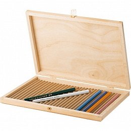 Dřevěné pouzdro na pastelky/tužky