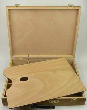 Dřevěný kufřík s paletou No.3