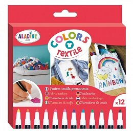 Sada fixů na textil pro děti, Aladine