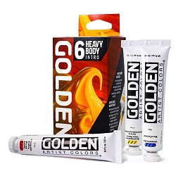 Sada akrylových barev Heavy Body Intro set, Golden