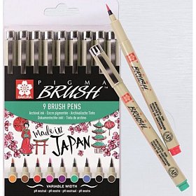 Sada Brush Pens, Sakura Pigma