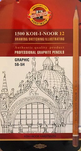 Grafitové tužky - sada 12 ks, 1502/III