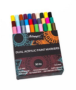 Akrylové fixy Dual Pens, Artmagico