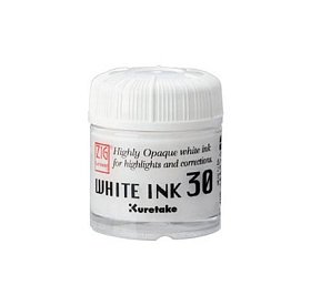 Bílý inkoust White ink 30, Kuretake