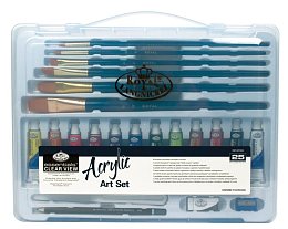 Sada akrylových barev v plastovém boxu, Royal & Langnickel